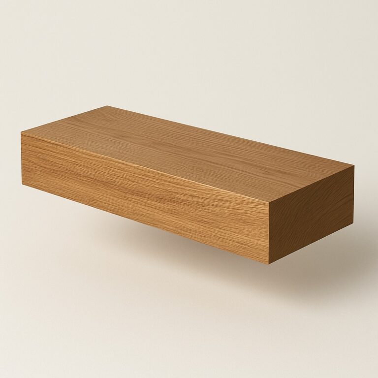 Tömör tölgy lebegőpolc