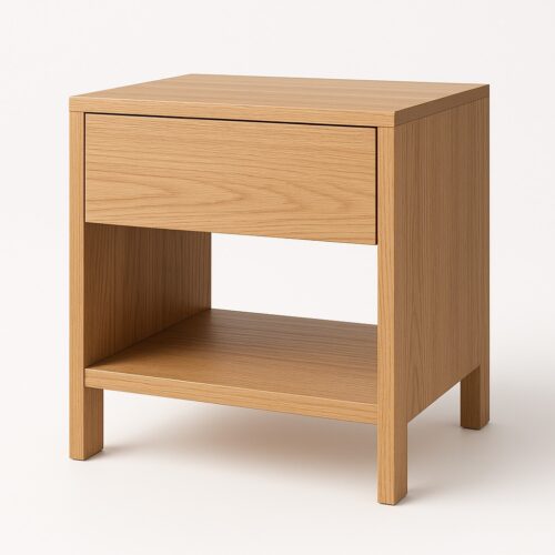 Tömör tölgy éjjeliszekrény 1 fiókos